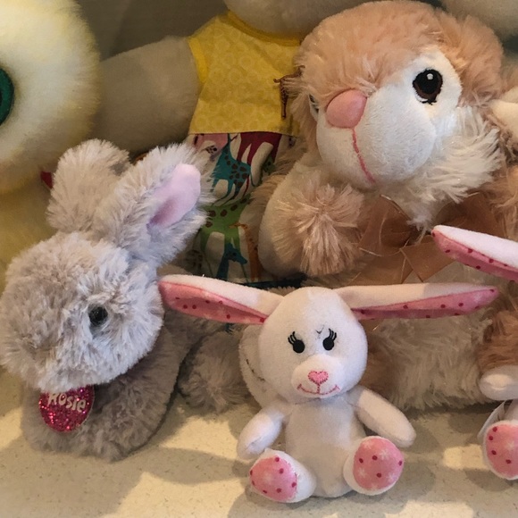 9 Pc Lot of Plush Bunnies & Stuffed Animals Beanie Boos Hallmark Pikmi Pops Gund - Picture 11 of 15
